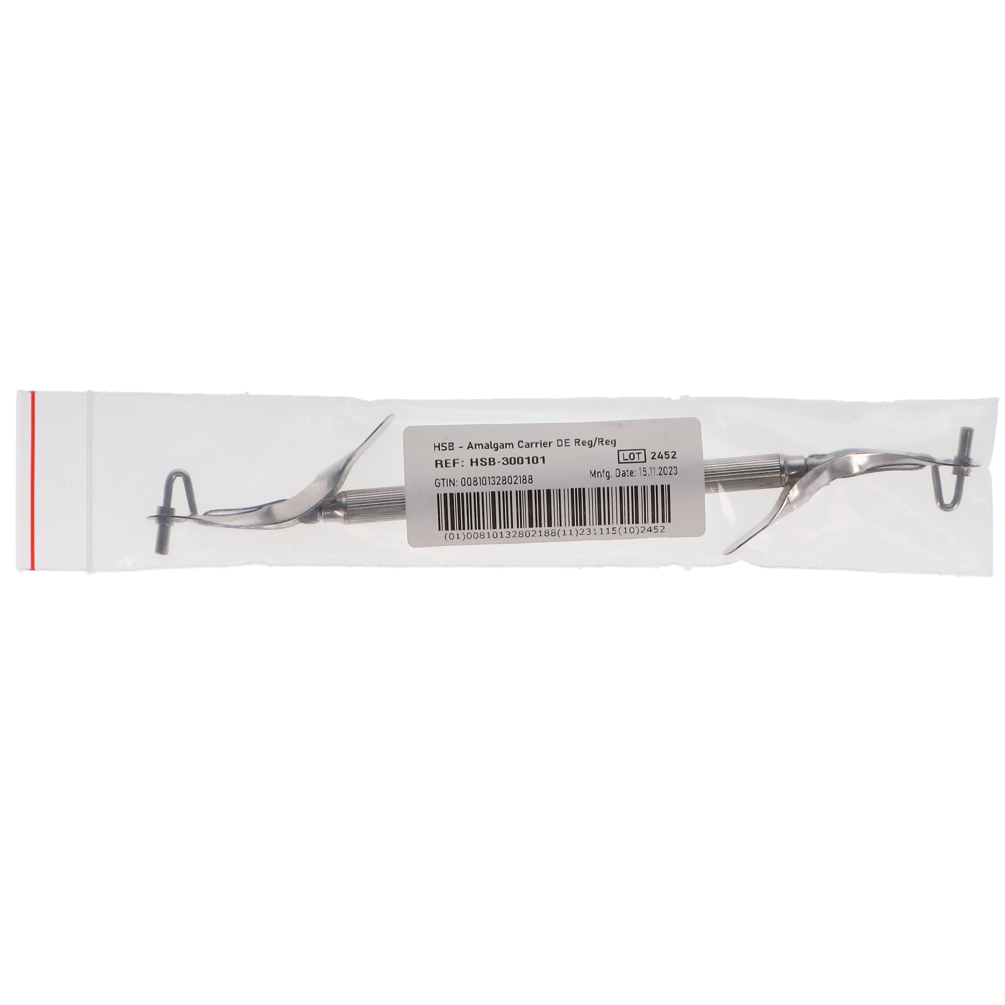 House Brand Dentistry 300101 HSB Double End Amalgam Carrier Reg/Reg House Brand Dentistry 300101 HSB Double End Amalgam Carrier Reg/Reg